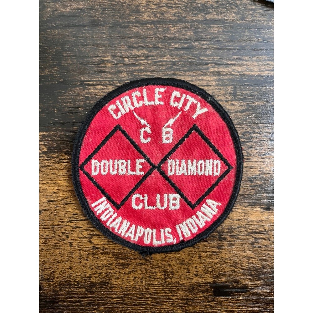 Vintage Circle City CB Double Diamond Club Patch Indianapolis IN Preowned Rare